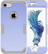Voor iPhone 8 & 7 Scheidbare contrastkleur PC + siliconen combinatiehoes (grijs)