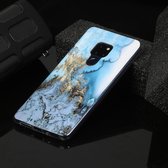 Voor Huawei Mate 20 Marble Pattern Soft TPU beschermhoes (zeeblauw)