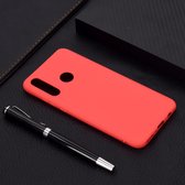 Voor Huawei P30 Lite Candy Color TPU Case (rood)