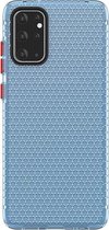 Voor Galaxy S20 Ultra Honeycomb Shockproof TPU Case (blauw)