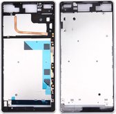 Frontbehuizing LCD Frame Bezelplaat voor Sony Xperia Z3 / L55w / D6603 (Wit)