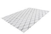 Kayoom Vivica 80 x 150 cm Vloerkleed Wit/Antraciet 225