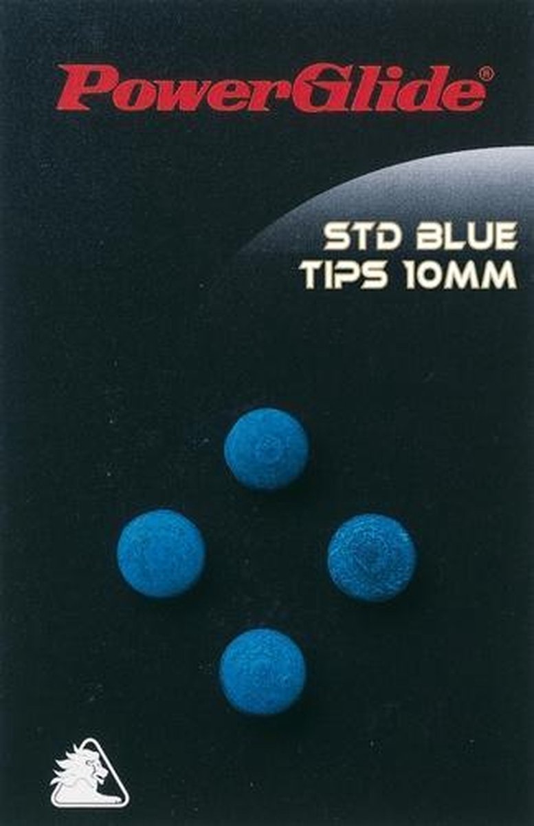 Powerglide Keu-standaardtips 10 Mm Leer Blauw 4 Stuks