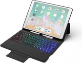 iPad 10.2 inch Case - Bluetooth toetsenbord hoes - QWERTY layout - Magneetsluiting - Sleep/Wake-up functie - Zwart