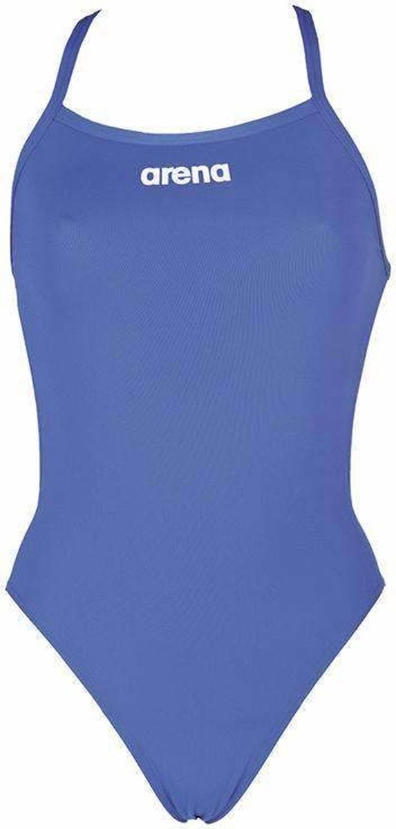 arena Solid Light Tech High One Piece Swimsuit Dames, royal - white 36 | US 32 — afbeelding 8