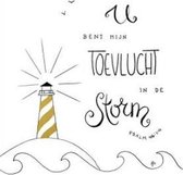 Kaart - A6 - 10x15cm - Met envelop - U bent mijn toevlucht - Christelijke kaart - Majestic Ally - 12 stuks