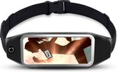 Iphone SE 2020 hoesje - Running belt Sport heupband - Hardloopband riem sportband hoesje Zwart