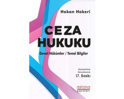 Ceza Hukuku Genel Hükümler 17. Baskı