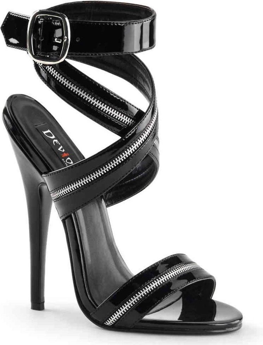 Devious - DOMINA-119 Hoge hakken - Paaldans schoenen - 47 Shoes - Zwart
