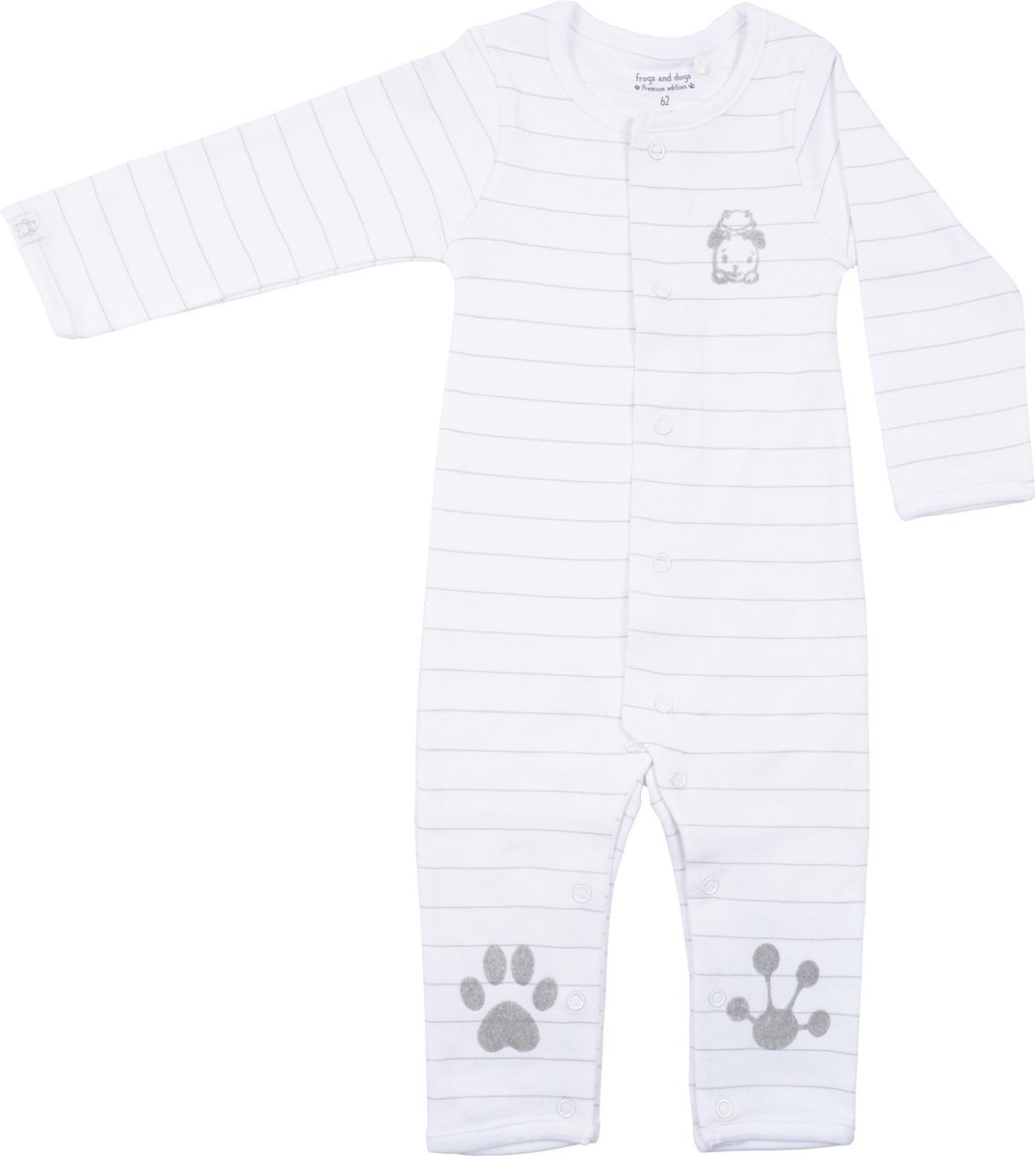 Frogs and Dogs | Onesie | Wit | Maat 68