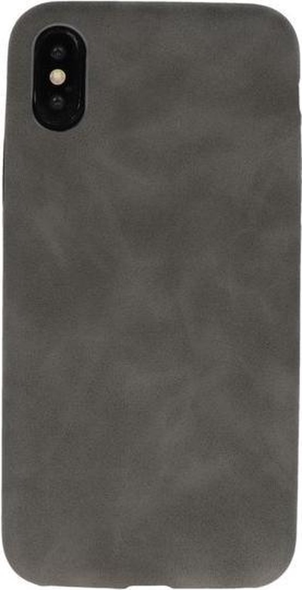 Bestcases Back Cover - Telefoonhoesje iPhone Xs Max - Grijs