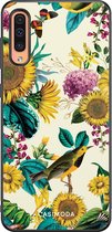 Samsung A50/A30s hoesje - Zonnebloemen / Bloemen | Samsung Galaxy A50 case | Hardcase backcover zwart