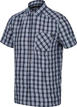 Regatta - Men's Mindano V Short Sleeved Checked Shirt - Outdoorshirt - Mannen - Maat XXL - Blauw