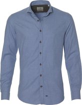 Hensen Overhemd - Body Fit - Blauw - M