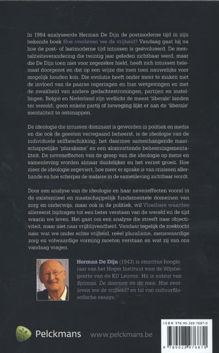Vloeibare waarden - back cover