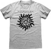 Supernatural - Logo & Symbol  Unisex T-Shirt Grijs