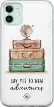 iPhone 11 hoesje siliconen - Wanderlust | Apple iPhone 11 case | TPU backcover transparant