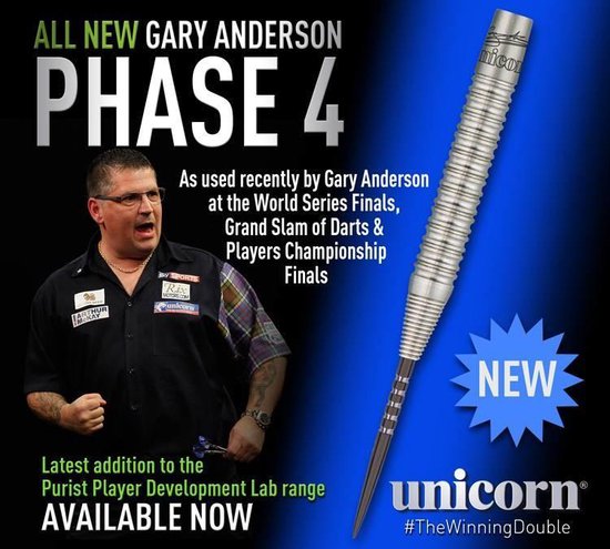 Unicorn Purist Gary Anderson W.C. Phase 4 90% - Dartpijlen van Merkloos — afbeelding 4