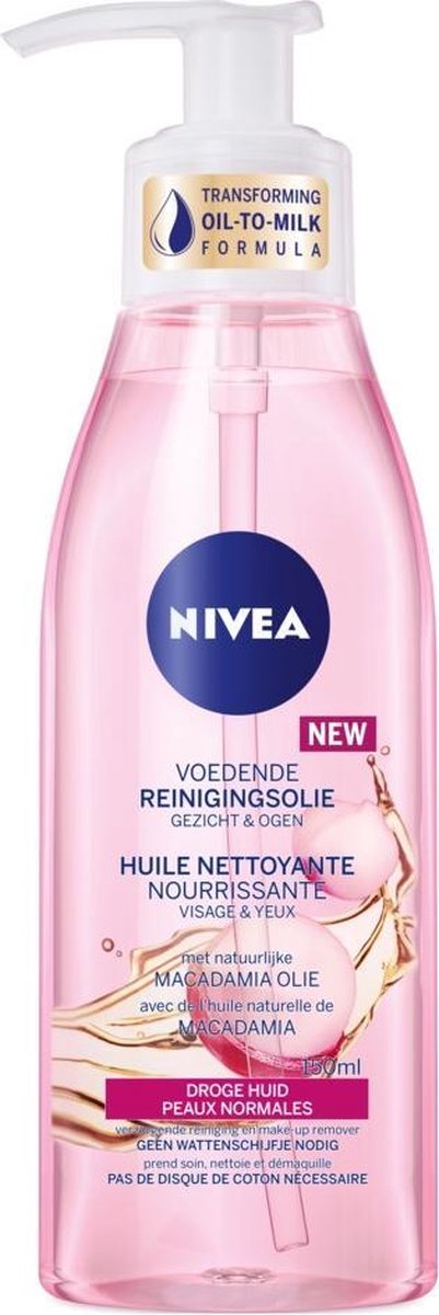 Ploeg Bulk Vier NIVEA Essentials Voedende Reinigingsolie - Macadamia Olie - Droge Huid -  150ml | bol.com