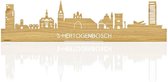 Standing Skyline 's-Hertogenbosch Eikenhout - 40 cm - Woon decoratie om neer te zetten en om op te hangen - Meer steden beschikbaar - Cadeau voor hem - Cadeau voor haar - Jubileum - Verjaardag - Housewarming - Aandenken aan stad - WoodWideCities