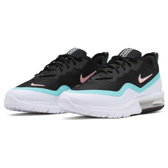 Nike Air Max Sequent 4.5 sneakers dames zwart/wit/turquoise | bol.com