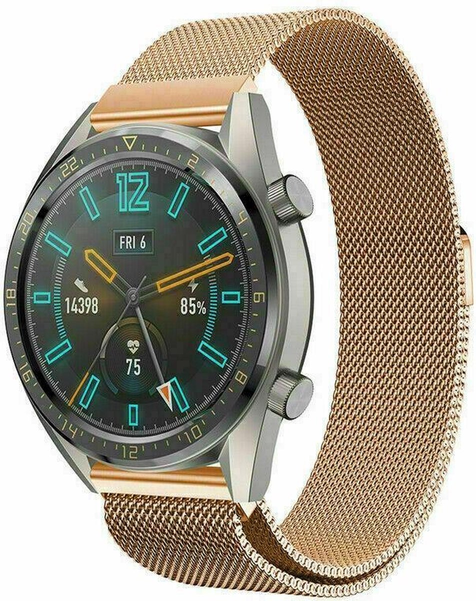 geschikt voor Huawei Watch GT Milanees bandje - rosé goud - 42mm
