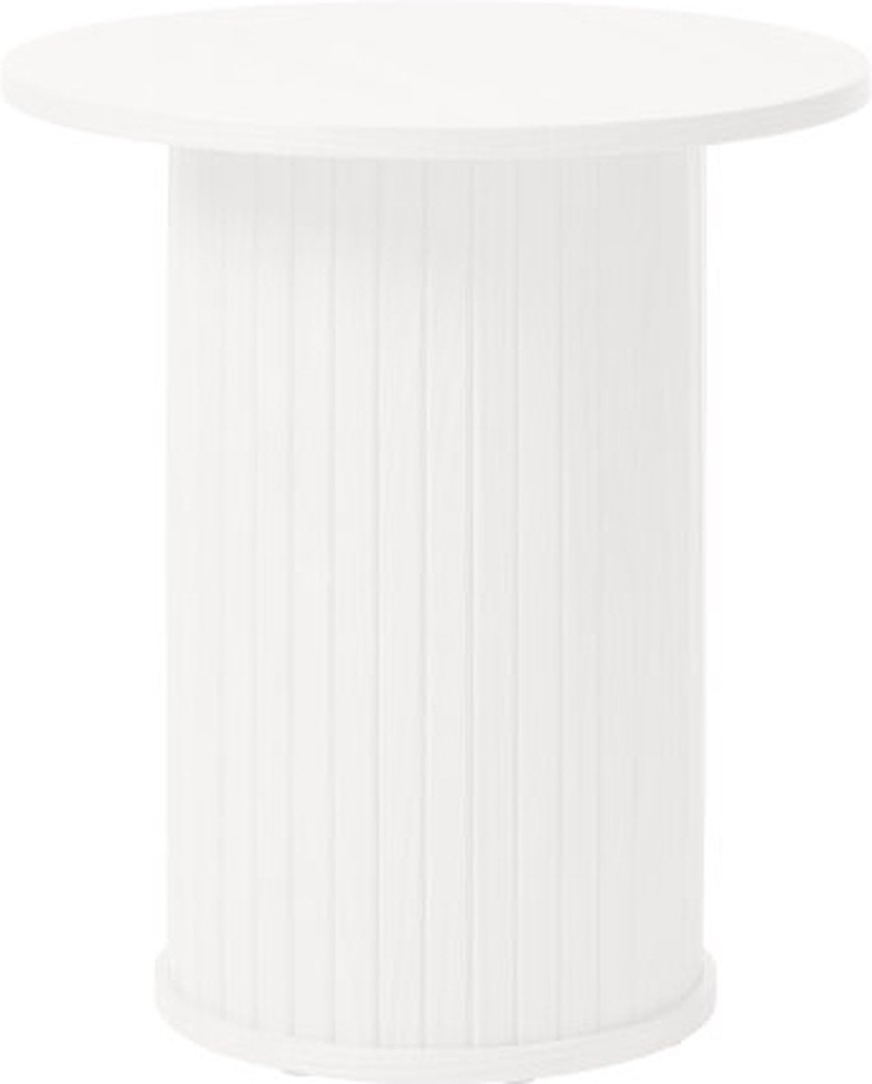 Bijzettafel Nola rond 50 cm - wit