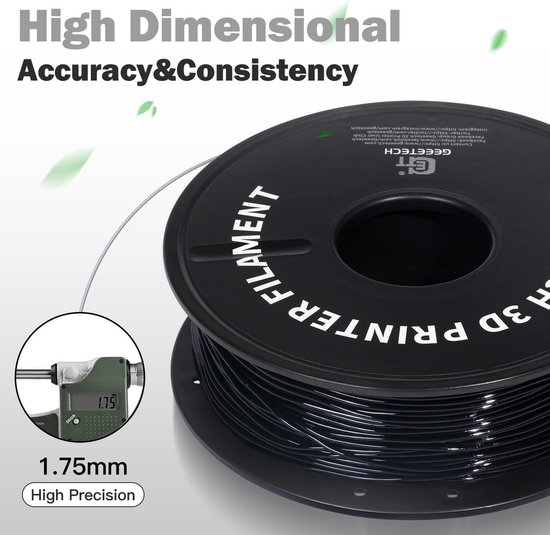 Geeetech TPU Filament 1.75mm Zwart – Flexibel 3D Printer ... - Bol