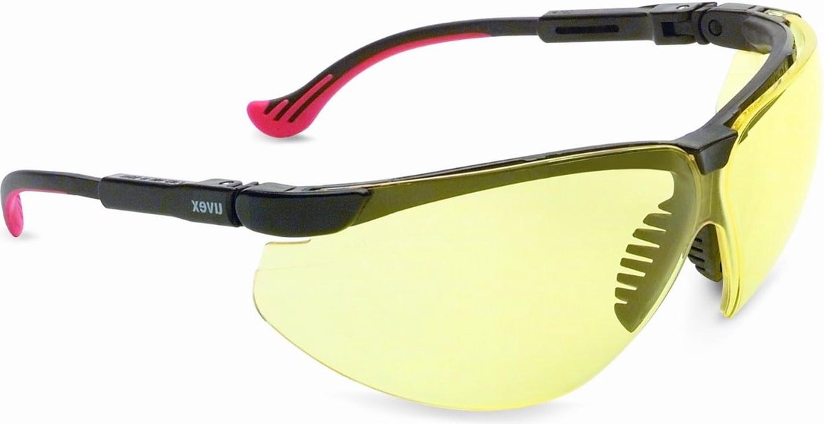 Genesis XC veiligheidsbril - zwart frame - Amber Lens - HydroShield Anti-Fog Coating - S3309HS