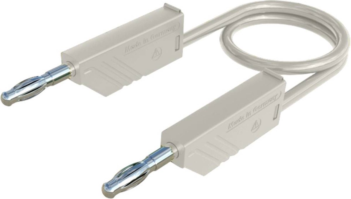SKS Hirschmann MLN 50/2,5 WS Meetsnoer Banaanstekker 4 mm Banaanstekker 4 mm 0.50 m Wit 1 stuk(s)