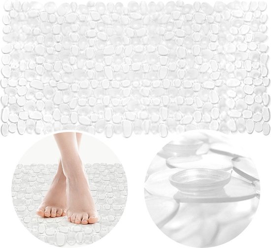 Antislip Douchemat Transparante 70x35 cm - Badmat - Badkamermat - Mat voor Bad & Douche