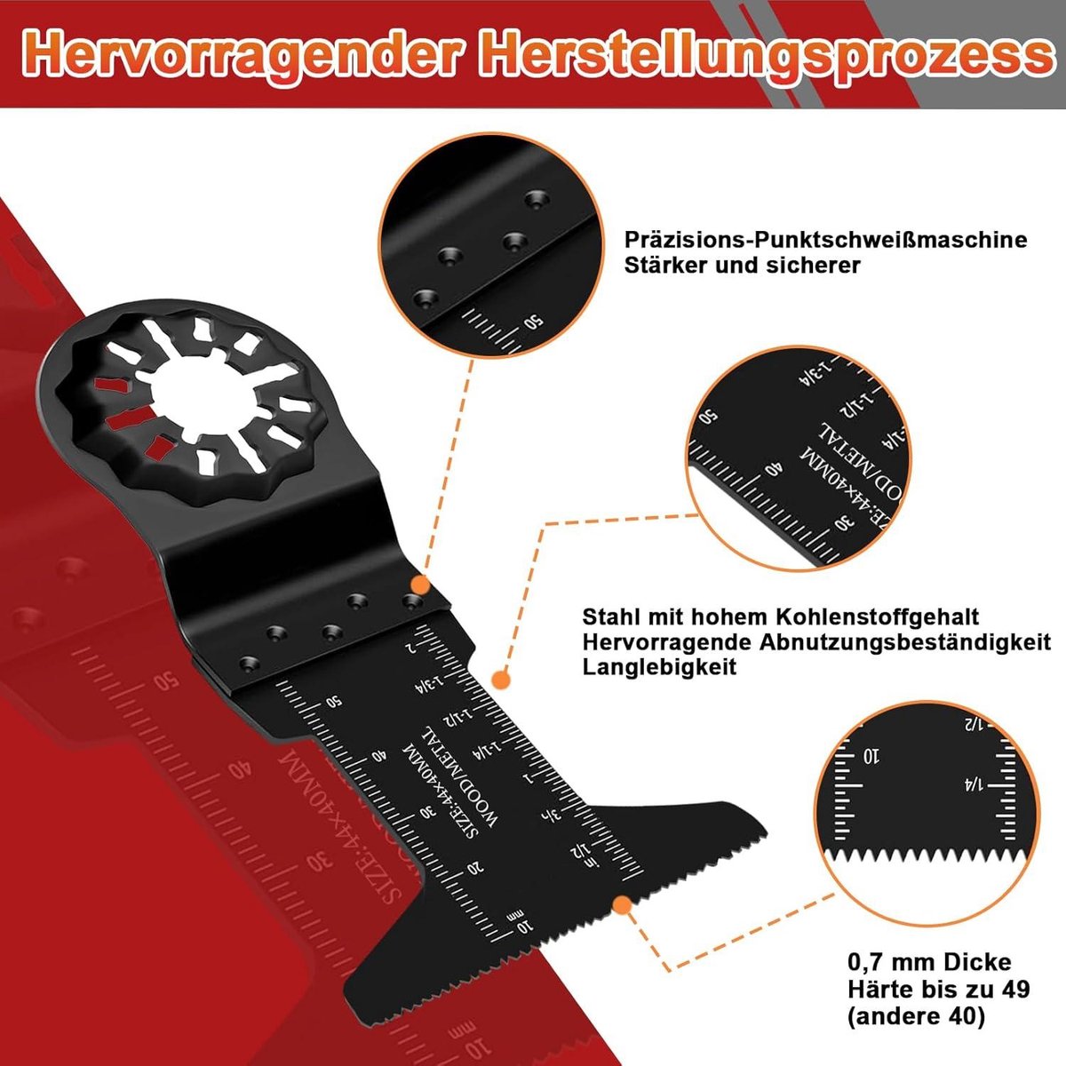 VEVOR 33 x zaagblad, multifunctioneel gereedschap, 8 soorten oscilleringsgereedschap, koolstofstaal (HCS) snelwisselinterface, compatibel met 95% van de op de markt verkrijgbare oscillerende VEVOR 33 x zaagblad, multifunctioneel gereedschap, 8 soorten oscilleringsgereedschap, koolstofstaal (HCS) snelwisselinterface, compatibel met 95% van de op de markt verkrijgbare oscillerende