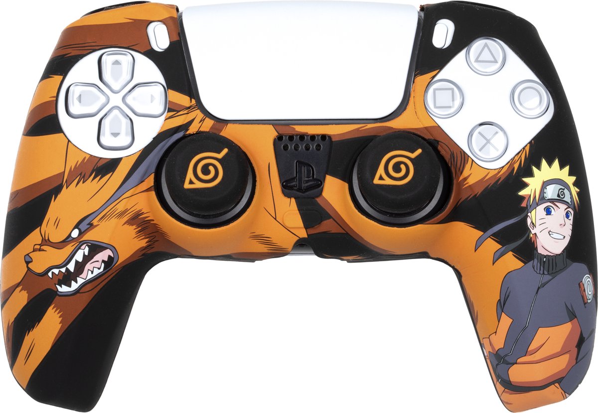 KONIX – Naruto – Beschermset voor PS5-controller – Siliconen – Duimgrepen