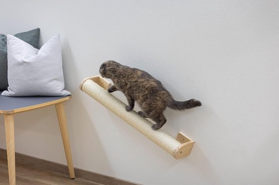 Kerbl Pet Krabzuil Voor Katten, Wandmontage, Kleine Ruimtes Of Als Uitbreiding Van Klimwanden Natuurlijk Sisal 77 X 8 5 Cm Beige 652281586 Kerbl Pet Krabzuil Voor Katten, Wandmontage, Kleine Ruimtes Of Als Uitbreiding Van Klimwanden Natuurlijk Sisal 77 X 8 5 Cm Beige 652281586