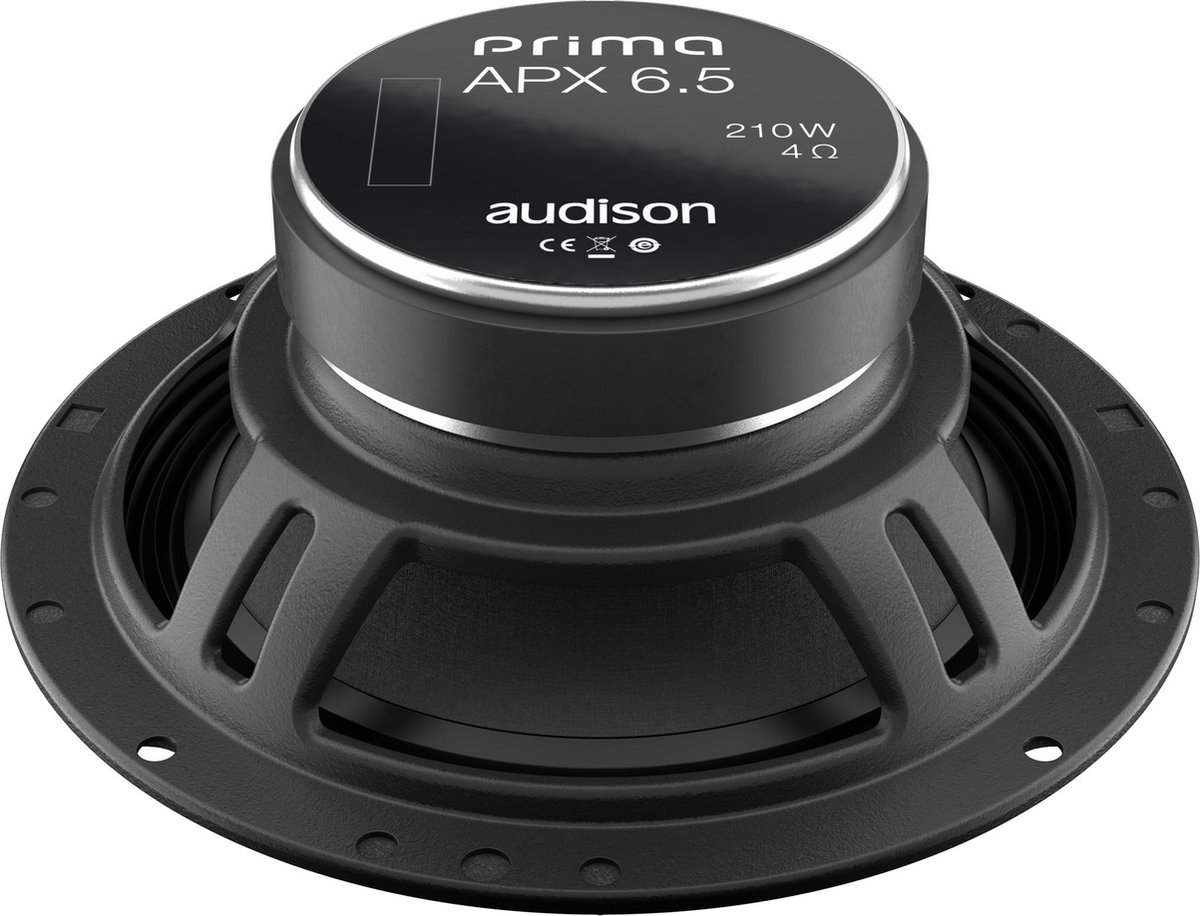Audison APX 6.5 - Autospeaker - 16.5cm - 2 weg coaxiale speaker- Ondiepe shallow luidsprekers – foto 5