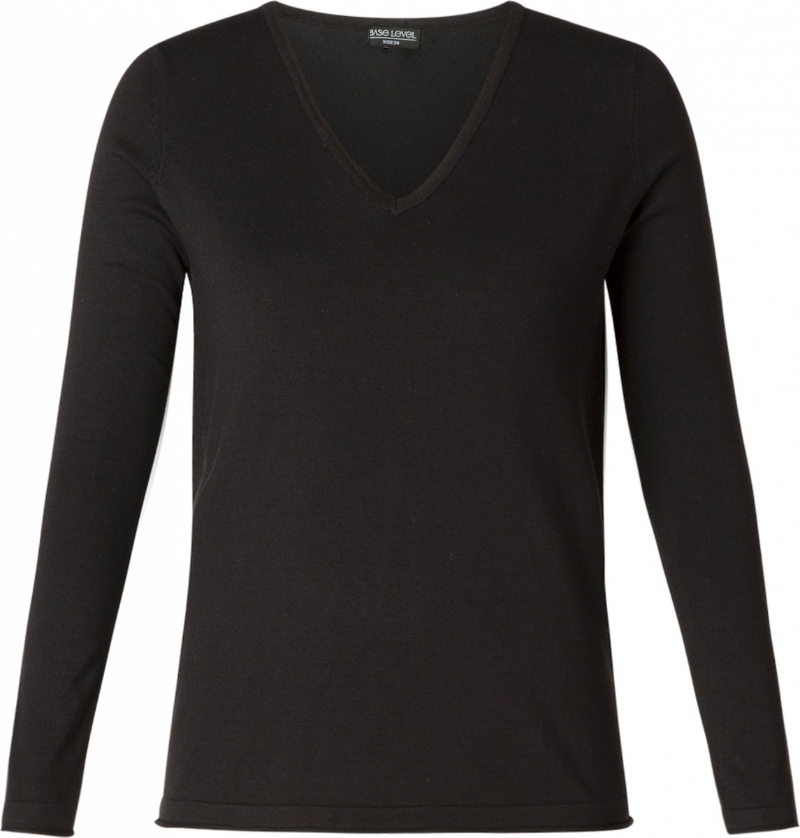BASE LEVEL CURVY Anine Trui - Black - maat 4(54/56)