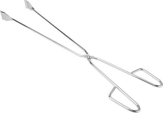 Foto: Rvs lange handgreep 60 cm bbq tongs worst tongs afval pakker grijphulp tuinaccessoires