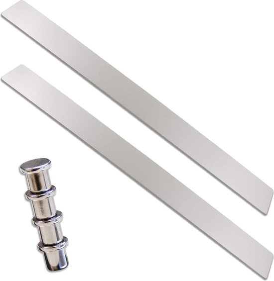 40 Stuks Zelfklevende Metalen Plaatjes – Roestvrij Staal, Ultra-dun 0,3 Mm, Voor Magneten, Tonies, Telefoonhouders, Auto, Doe-het-zelf Projecten