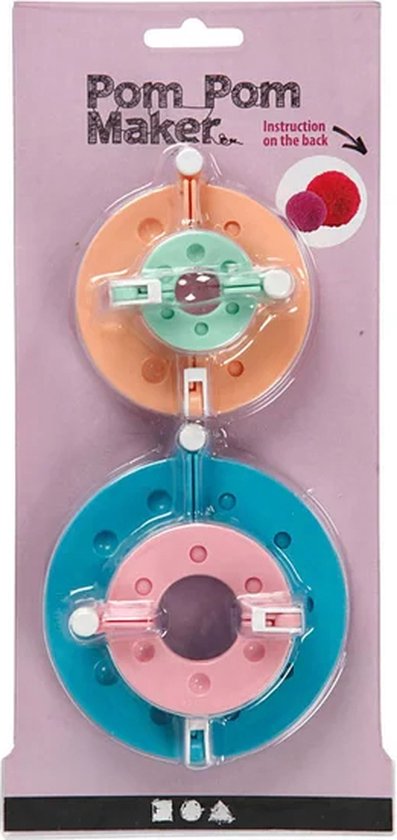 Zelf pompons maken van wol: zo ging het vroeger op school PomPom maker