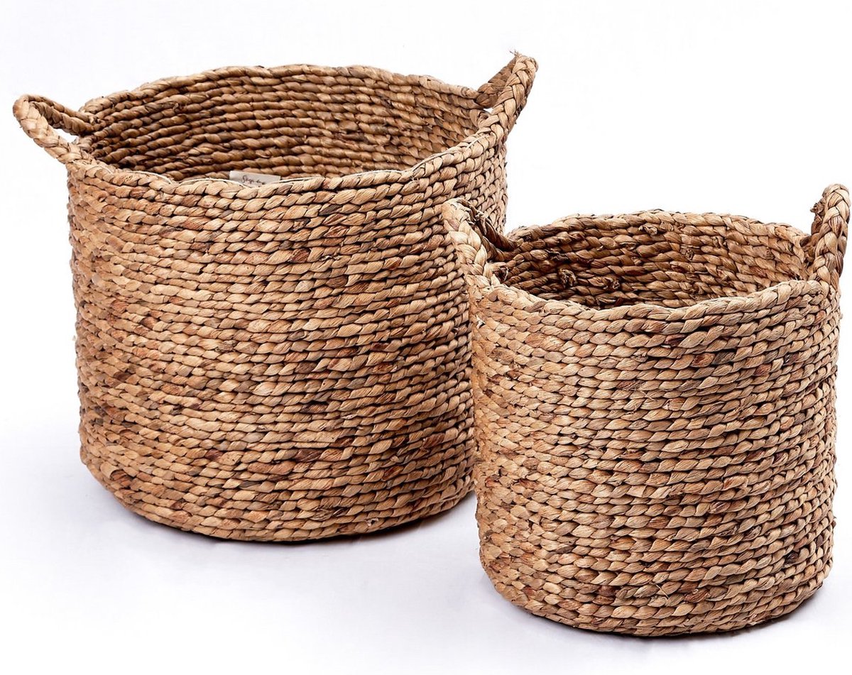Wasmand | Plantenmand | Opbergmand BALAI gemaakt van waterhyacint - (L)