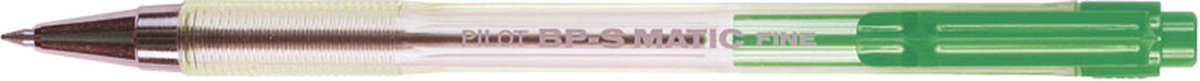 Pilot BP-S Matic Groen Stick balpen Fijn 1 stuk(s)