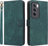 Coverup Book Case avec Cordon - Adapté à l'étui OPPO Reno12 - Vert