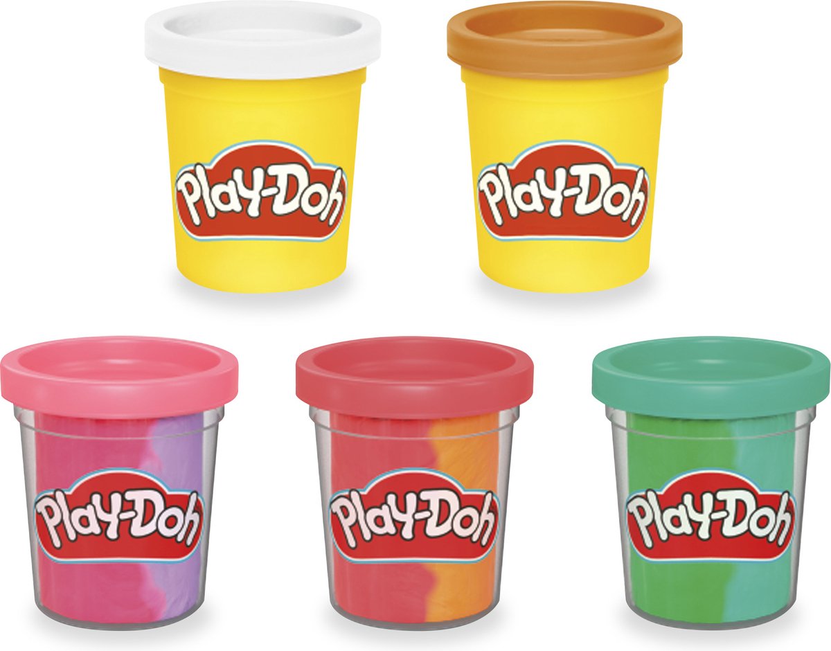 Play-Doh Rainbow Softijs Speelset - Boetseerklei - Inclusief 5 Play-Doh potjes — afbeelding 3