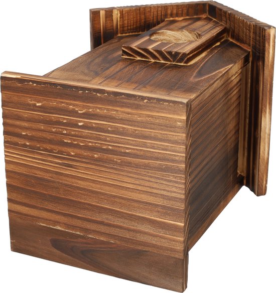 Vogelhuisje van hout - Fraaie Nestkast - Houten nestkast - Ophangbaar Vogelhuisje voor in de tuin voor bijvoorbeeld een koolmees, groenling, pimpelmees of winterkoning