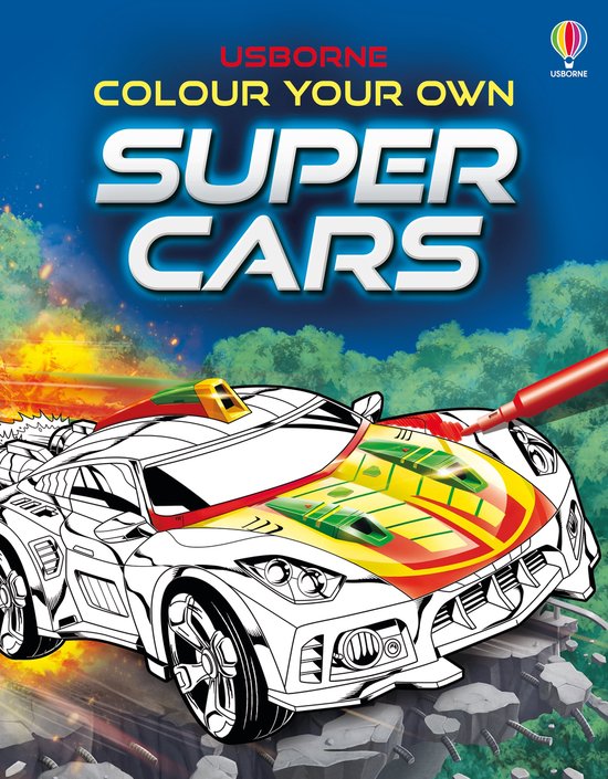 Colouring Books- Colour Your Own Supercars - cover