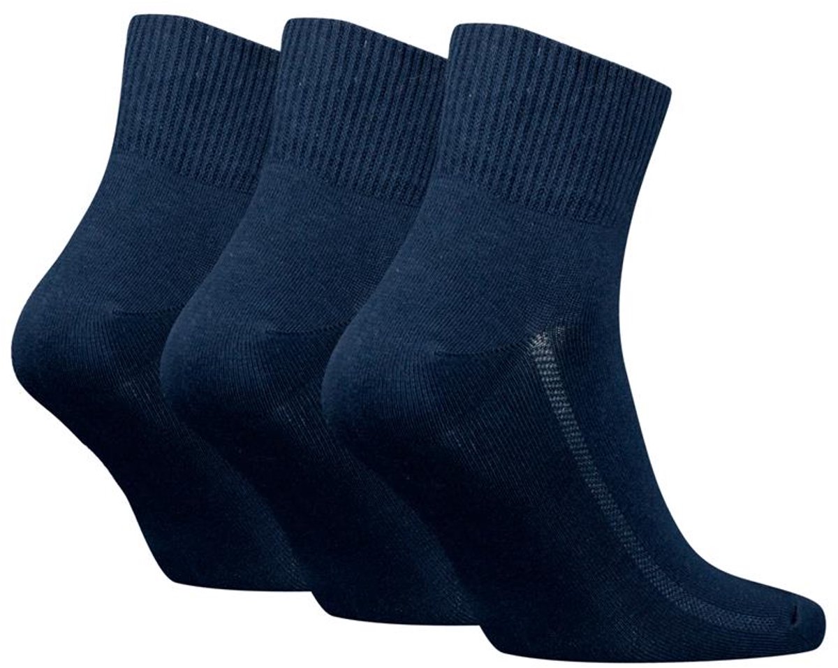 Levi's - 6-Pack - Kwart Sokken - Gerecycled Katoen - Heren / Dames - marine - 43-46 - 701224673