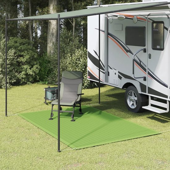 vidaXL - Tenttapijt - 250x300 - cm - HDPE - lichtgroen van Vidaxl — afbeelding 5