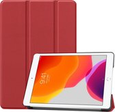 iMoshion Tablet Hoes Geschikt voor iPad 8 (2020) 8e generatie / iPad 7 (2019) 7e generatie / iPad 9 (2021) 9e generatie - iMoshion Trifold Bookcase - Rood