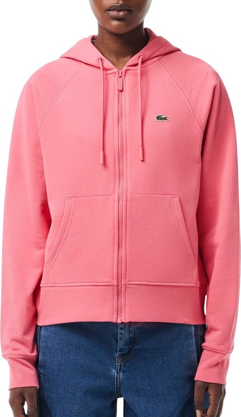 Lacoste Bio Cotton Fleece Hooded Vest Vrouwen