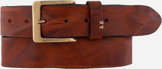 Dames Leren Riem Smal, Donkerblauw